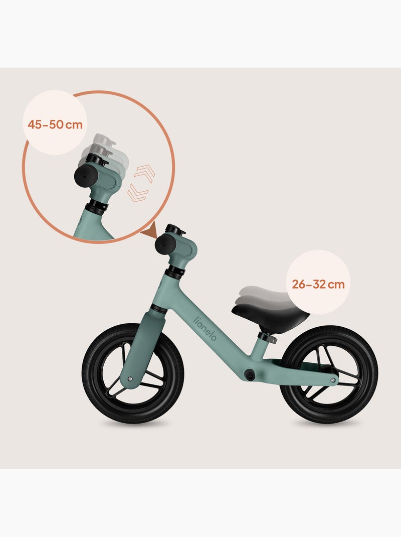 Bici senza pedali LIONELO Toni con casco - Dai 18 mesi - Bici per bambini - Leggera Verde - Kiabi