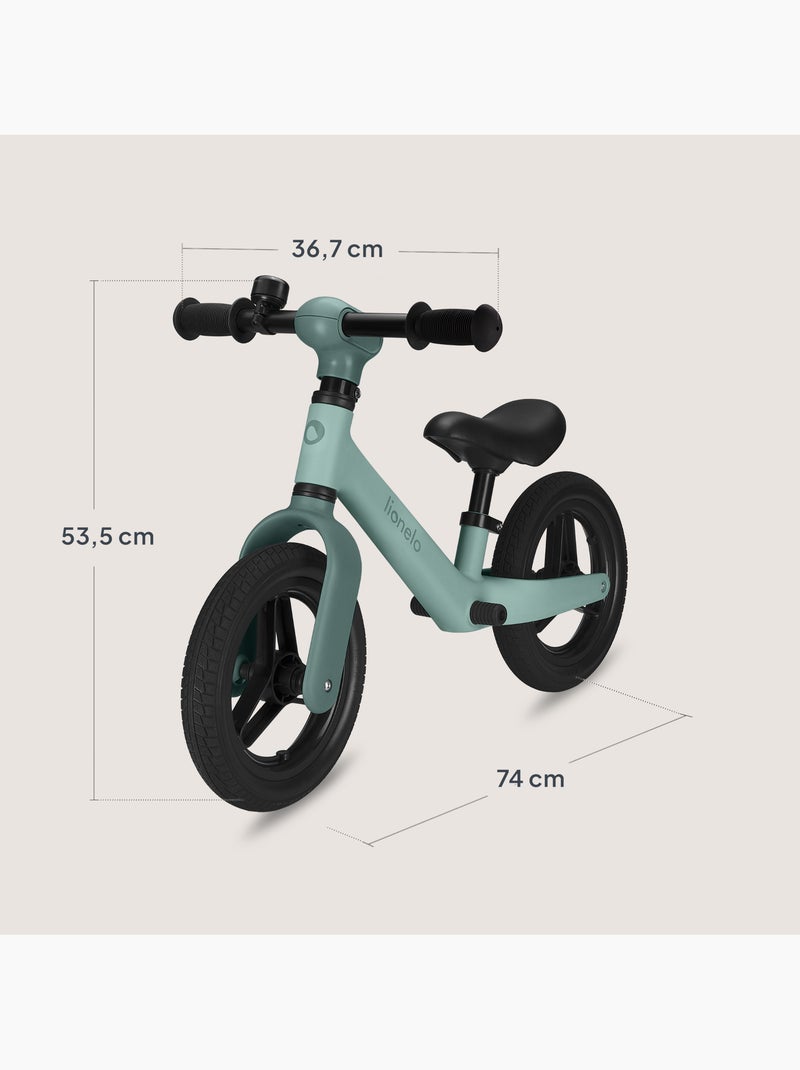 Bici senza pedali LIONELO Toni con casco - Dai 18 mesi - Bici per bambini - Leggera Verde - Kiabi