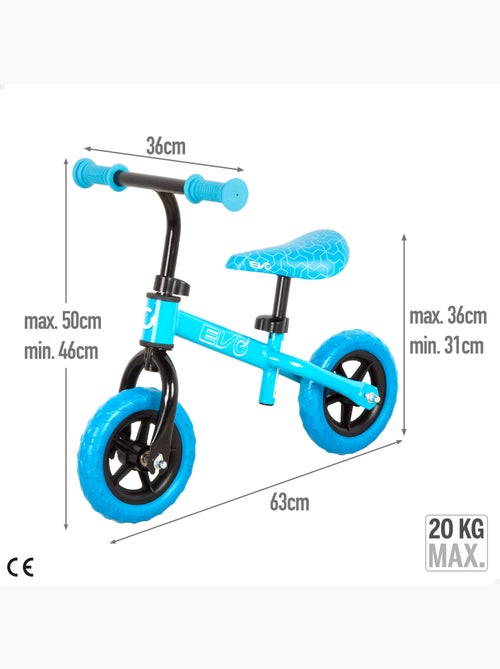 Bici senza pedali regolabile in altezza con un peso massimo di 20 kg evo - Kiabi Bici senza pedali regolabile in altezza con un peso massimo di 20 kg evo - Kiabi