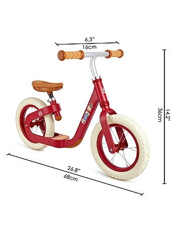 Bici senza pedali Rosso