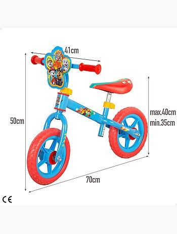 Bicicletta canina paw patrol senza pedali altezza regolabile max. 20 kg