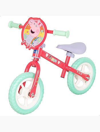 Bicicletta peppa pig senza pedali e regolabile in altezza max. 20 kg
