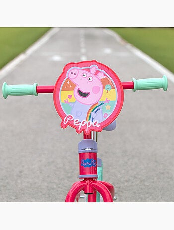 Bicicletta peppa pig senza pedali e regolabile in altezza max. 20 kg