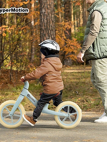 Bicicletta senza pedali HyperMotion Marcelo verde per bambini 18 mesi leggera e regolabile