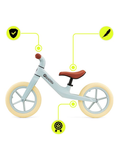 Bicicletta senza pedali HyperMotion Marcelo verde per bambini 18 mesi leggera e regolabile - Kiabi