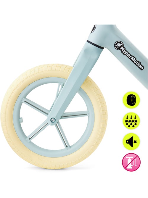 Bicicletta senza pedali HyperMotion Marcelo verde per bambini 18 mesi leggera e regolabile - Kiabi