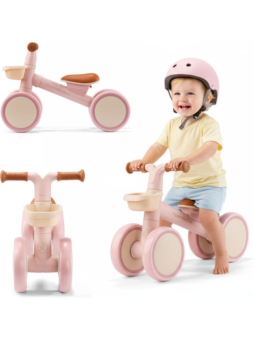 Bicicletta senza pedali per bambini 12-36 mesi TOBI MINI HyperMotion a 4 ruote con cestino - Kiabi