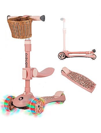 Bici/monopattino senza pedali LIONELO Franky - Ruote luminose - Fino a 50 kg - Cestino