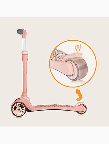 Bici/monopattino senza pedali LIONELO Franky - Ruote luminose - Fino a 50 kg - Cestino