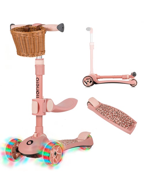 Bici/monopattino senza pedali LIONELO Franky - Ruote luminose - Fino a 50 kg - Cestino - Kiabi