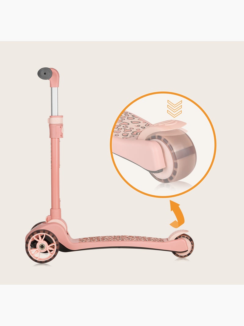 Bici/monopattino senza pedali LIONELO Franky - Ruote luminose - Fino a 50 kg - Cestino Rosa - Kiabi