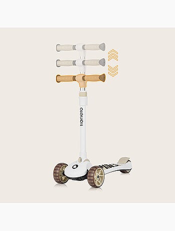 Bici/monopattino senza pedali LIONELO Franky e casco - Ruote luminose - Fino a 50 kg - Cestino