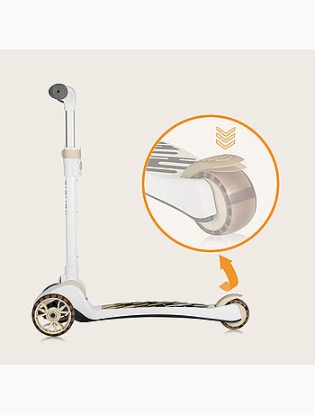 Bici/monopattino senza pedali LIONELO Franky e casco - Ruote luminose - Fino a 50 kg - Cestino