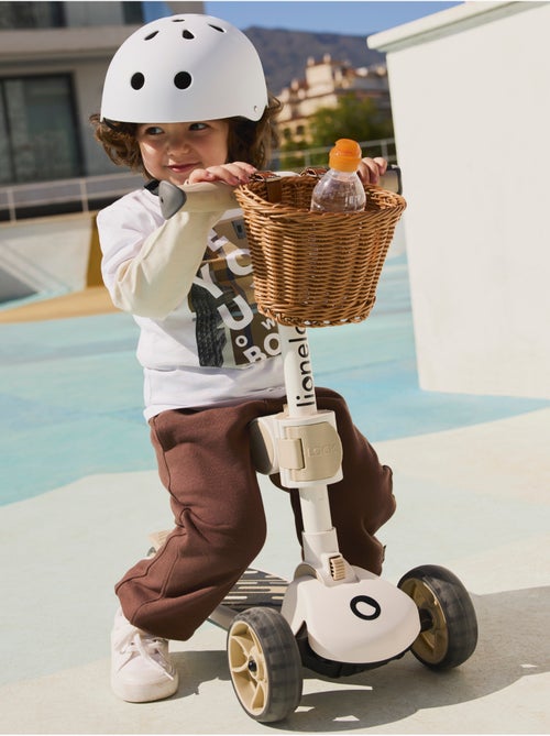 Bici/monopattino senza pedali LIONELO Franky e casco - Ruote luminose - Fino a 50 kg - Cestino - Kiabi