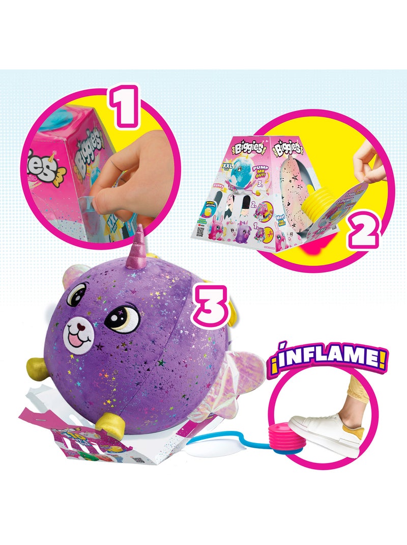 Biggies xxl peluche gonfiabile cane lucido Malva lilla - Kiabi