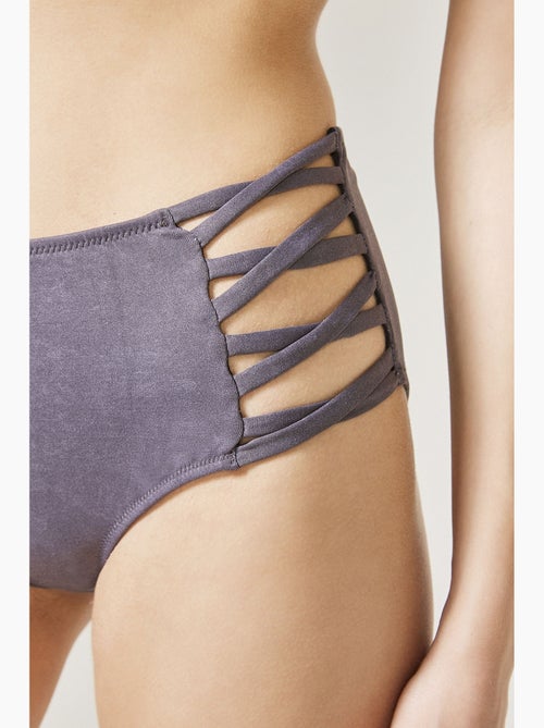 Biker heat slip bikini a vita alta penti - Kiabi
