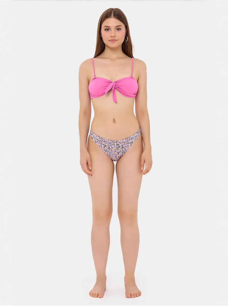 Bikini con fiocco Rosa - Kiabi