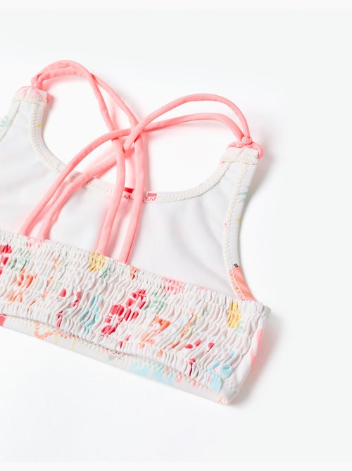 Bikini con motivo da spiaggia e fodera - Kiabi