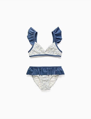 Bikini con motivo floreale e volant You&Me
