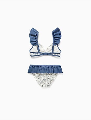 Bikini con motivo floreale e volant You&Me