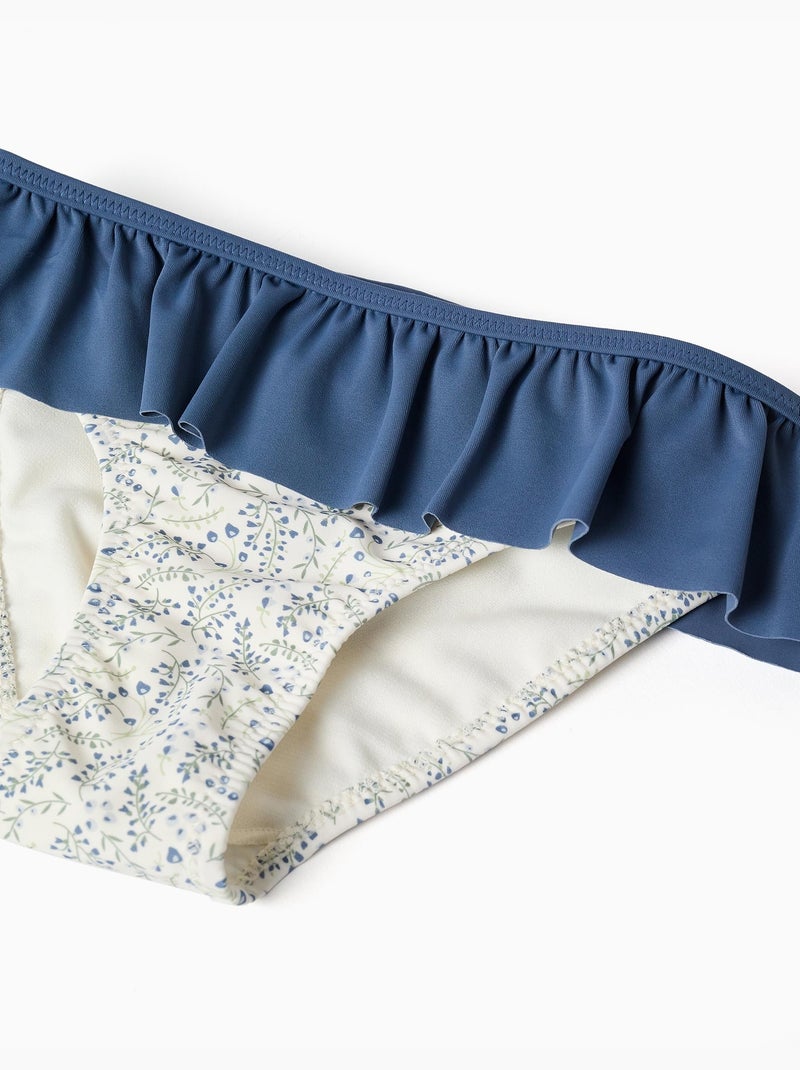 Bikini con motivo floreale e volant You&Me Beige chiaro - Kiabi