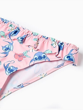 Bikini con motivo Stitch e volant