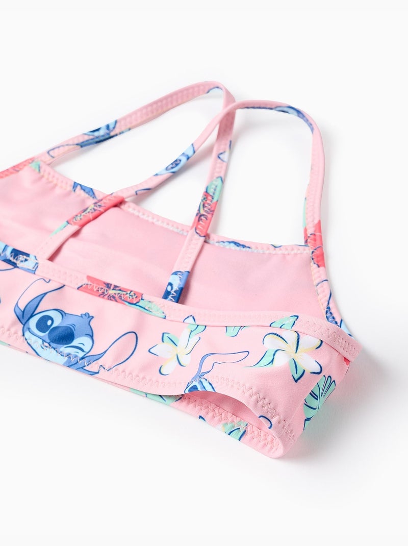 Bikini con motivo Stitch e volant Rosa chiaro - Kiabi