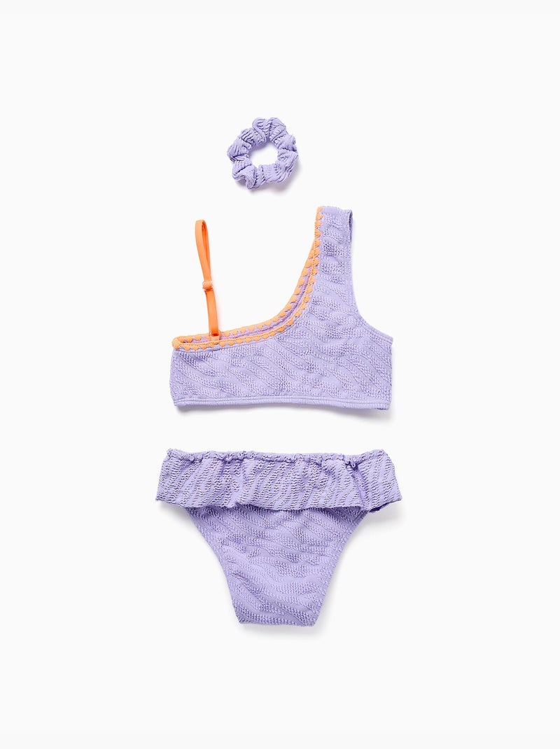 Bikini con volant + elastico per capelli N/D - Kiabi