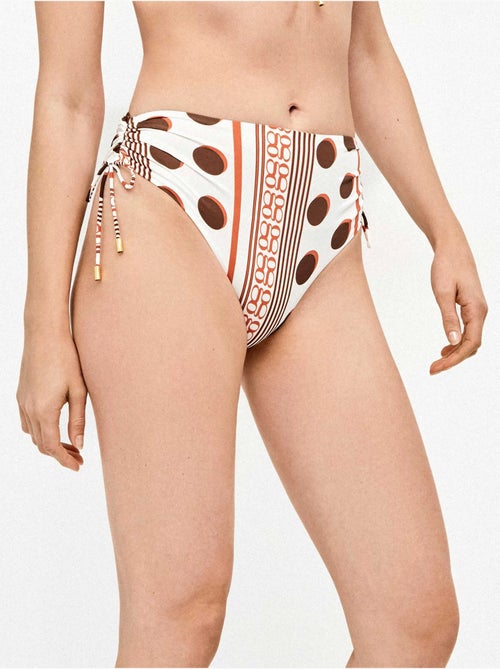 Bikini slip alto con stampa monogramma - Kiabi Bikini slip alto con stampa monogramma - Kiabi