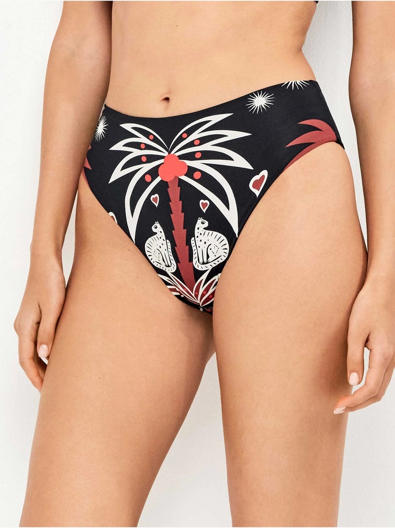 Bikini slip super alto Multicolore - Kiabi