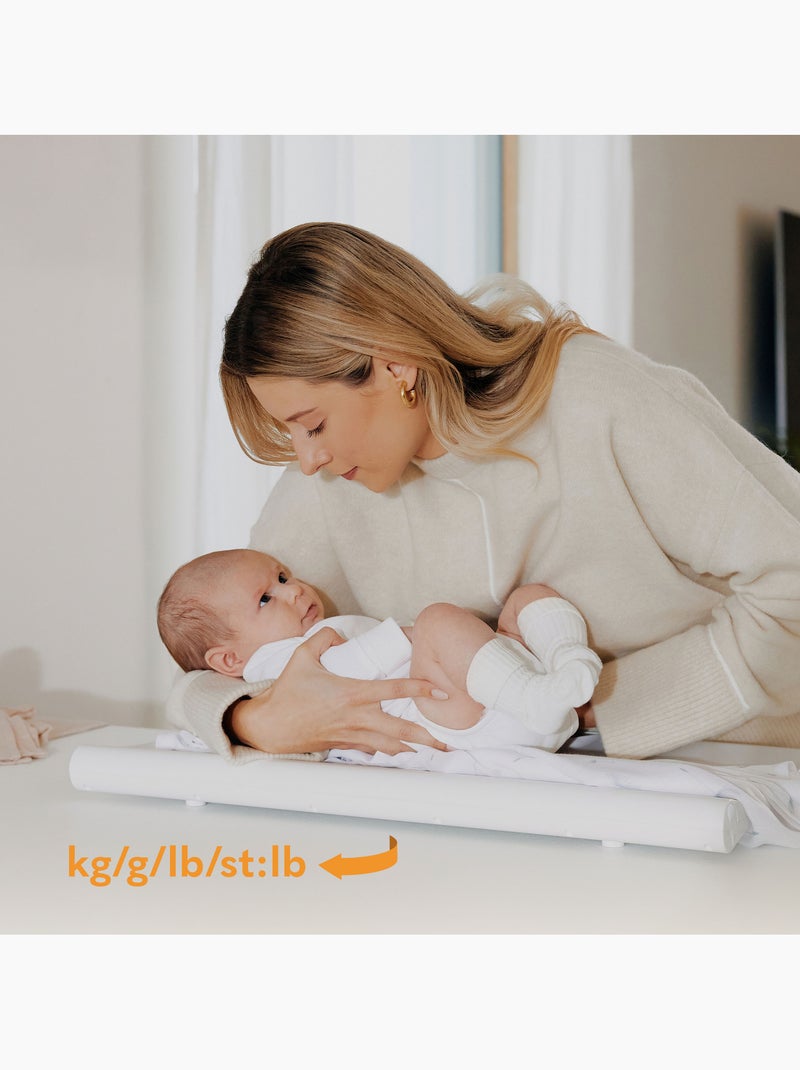 Bilancia elettronica per neonati LIONELO - 20 kg - Funzione tara - Memoria ultima misurazione Bianco - Kiabi