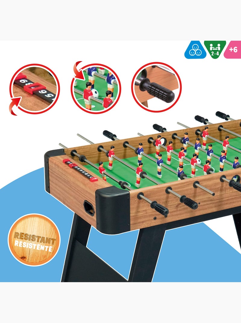 Biliardino in legno con gambe 121x61x81 cm cb games N/D - Kiabi