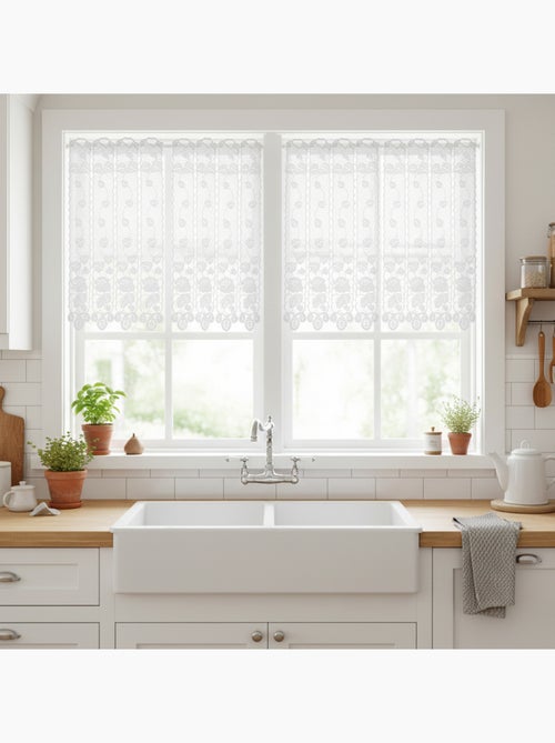 Binario per tende in macramè traforato con finitura smerlata - Kiabi