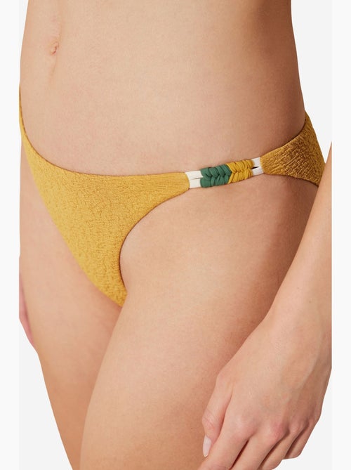 Blanca slip bikini con lato testurizzato e macramè penti - Kiabi