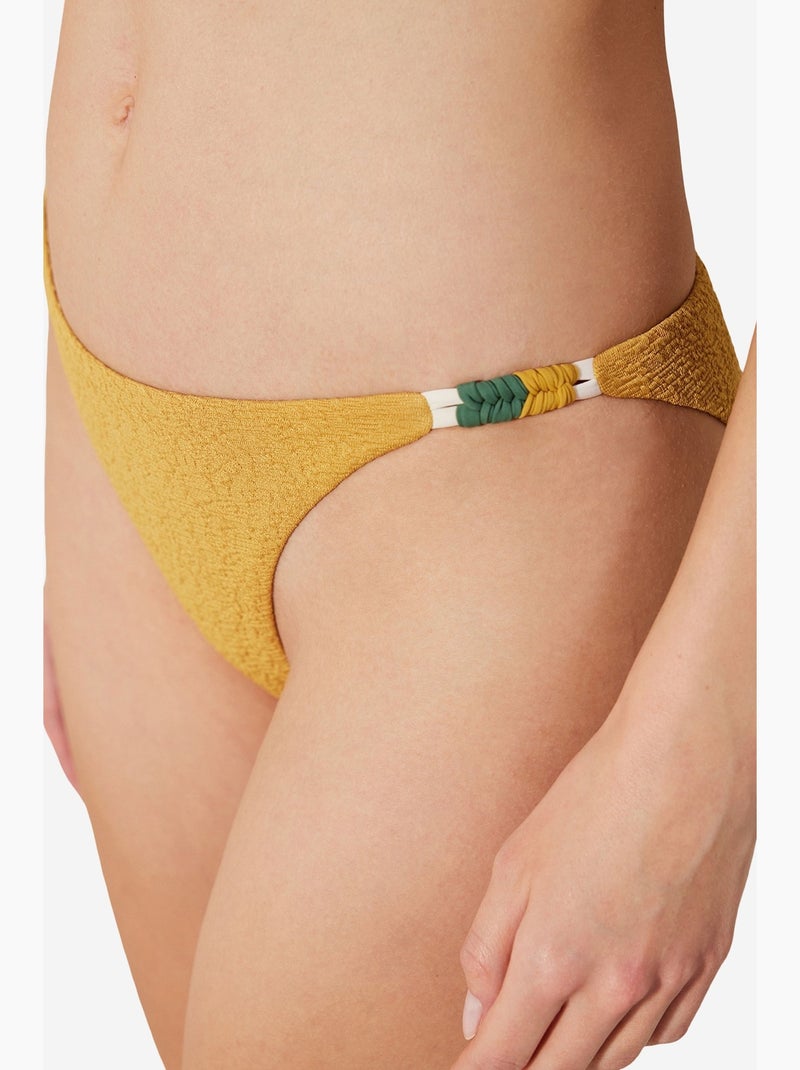 Blanca slip bikini con lato testurizzato e macramè penti Ambra - Kiabi