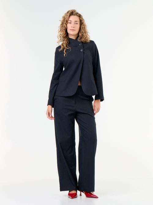 Blazer a collo alto con effetto incrociato - Kiabi