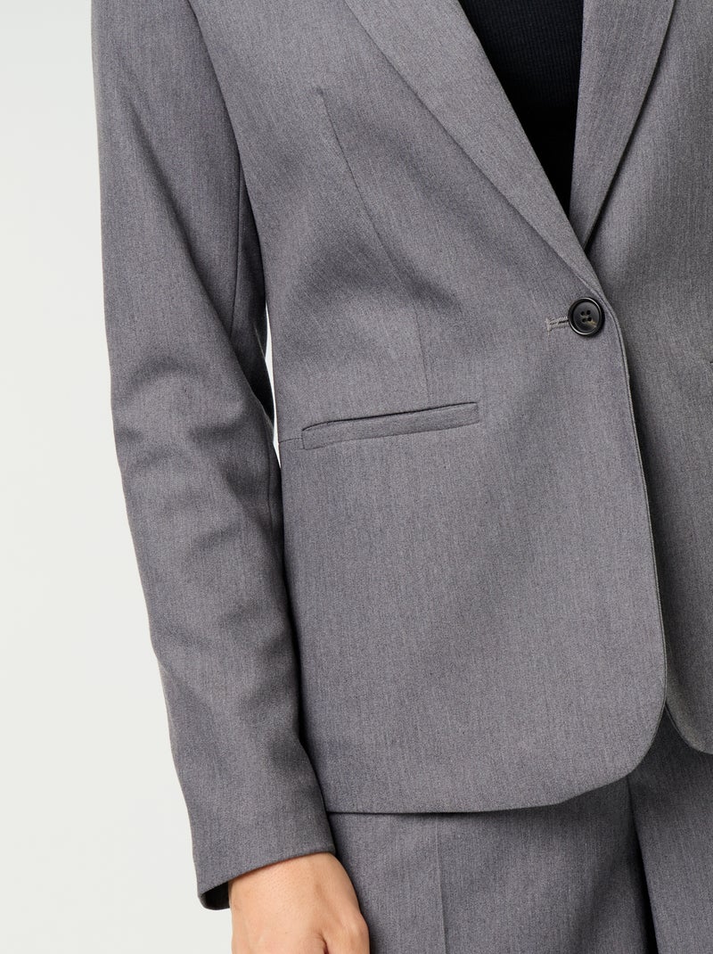 Blazer a maniche lunghe Grigio - Kiabi
