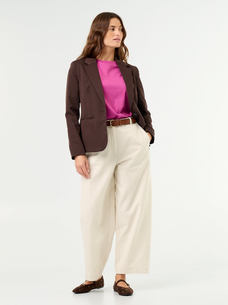 Blazer a maniche lunghe Marrone - Kiabi