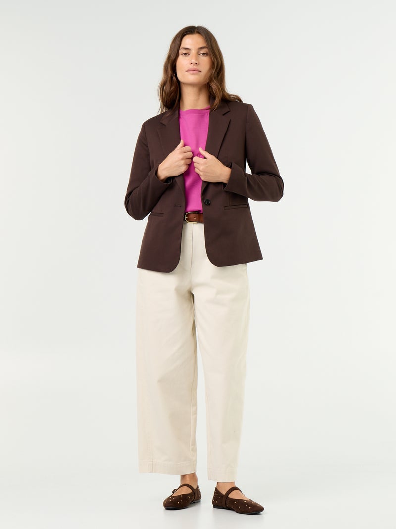 Blazer a maniche lunghe Marrone - Kiabi