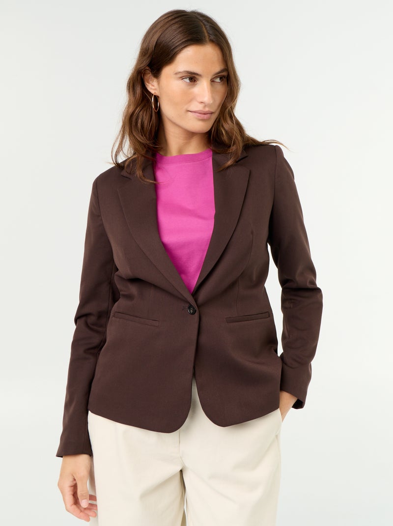 Blazer a maniche lunghe Marrone - Kiabi