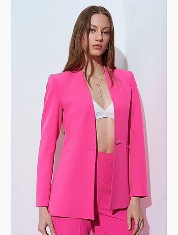 Blazer aderente in crêpe dilvin