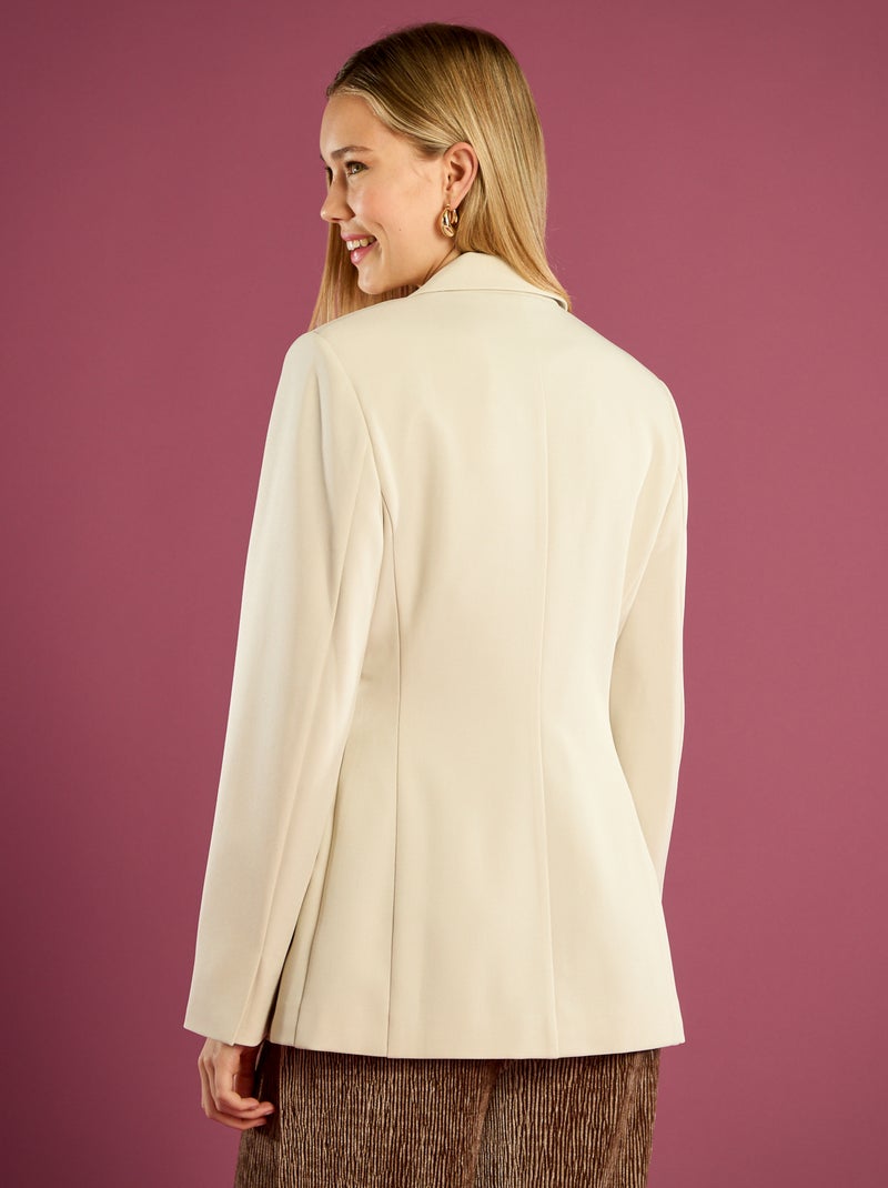 Blazer avvitato Beige - Kiabi