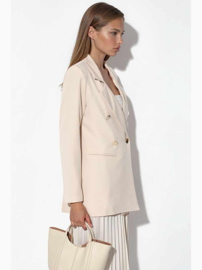 Blazer classico con doppia bottonatura bdart Crema - Kiabi