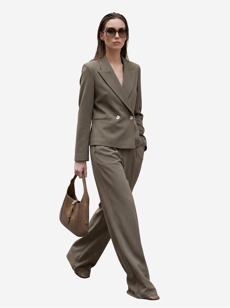 Blazer con collo a scialle e bottoni my fashion Cachi - Kiabi