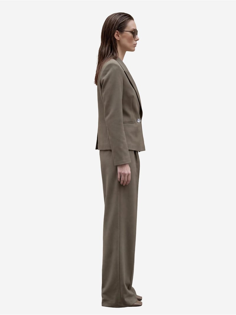 Blazer con collo a scialle e bottoni my fashion Cachi - Kiabi