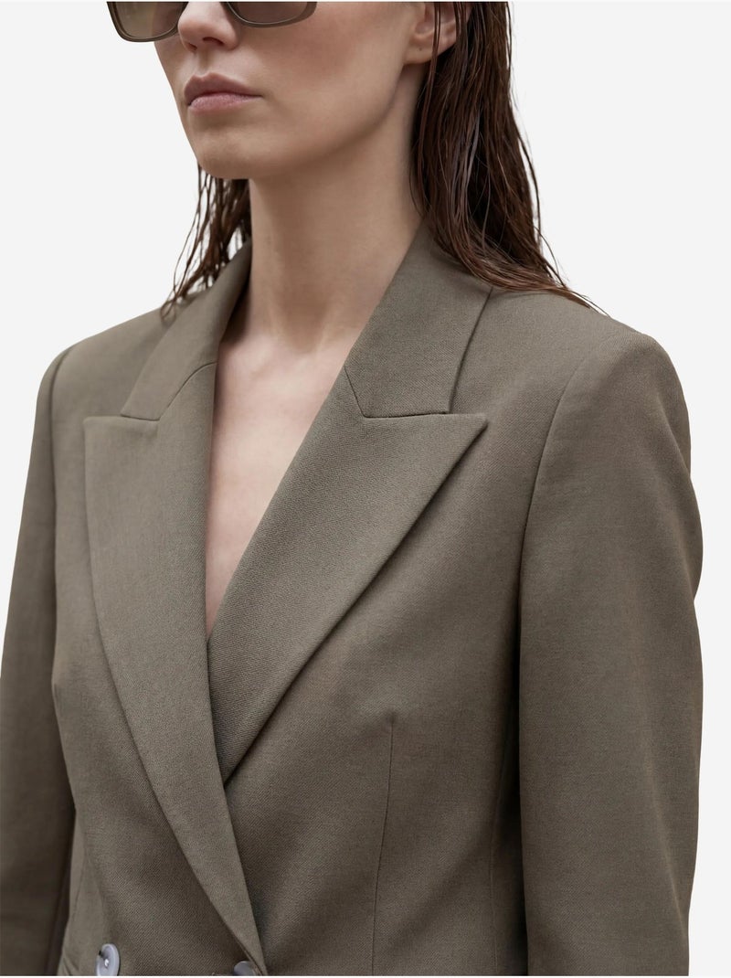 Blazer con collo a scialle e bottoni my fashion Cachi - Kiabi