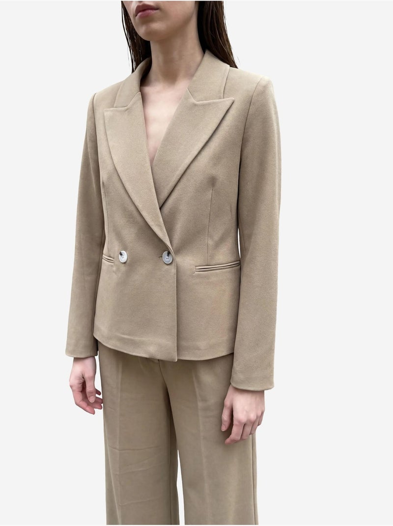 Blazer con collo a scialle e bottoni my fashion Cammello - Kiabi