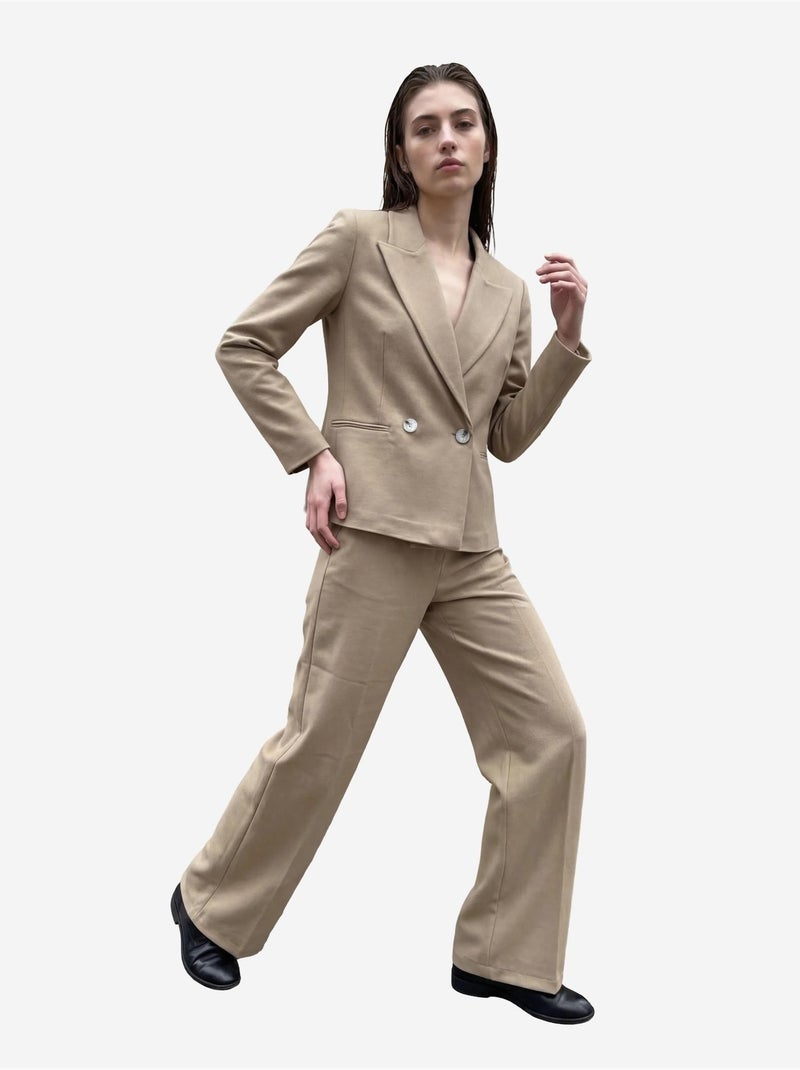 Blazer con collo a scialle e bottoni my fashion Cammello - Kiabi
