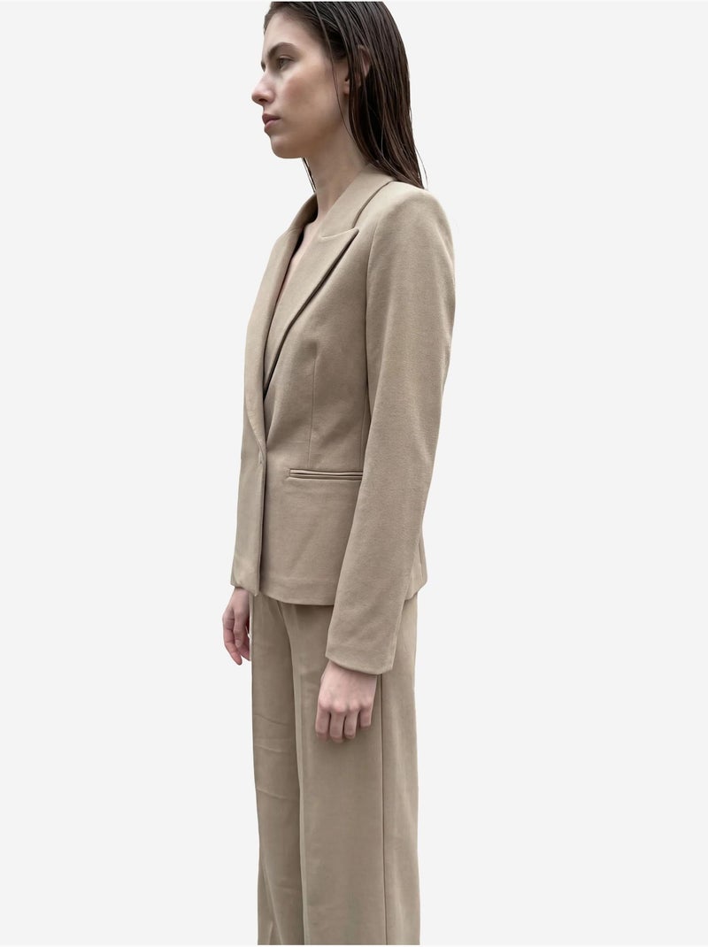 Blazer con collo a scialle e bottoni my fashion Cammello - Kiabi