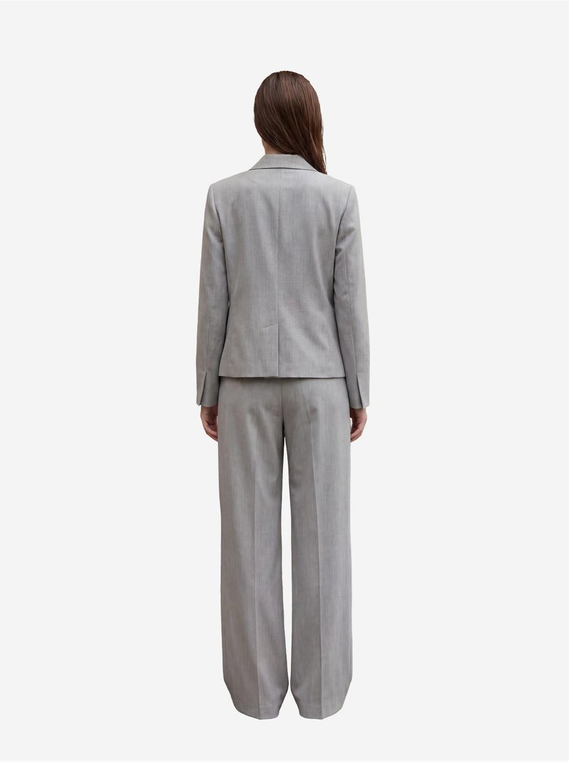 Blazer con collo a scialle e bottoni my fashion Grigio - Kiabi